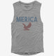 Funny Merica  Womens Muscle Tank