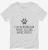 Funny Norwegian Forest Cat Breed Womens Vneck Shirt 666x695.jpg?v=1700436505
