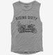 Funny Riding Dirty Tractor Farmer  Womens Muscle Tank
