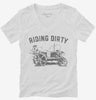 Funny Riding Dirty Tractor Farmer Womens Vneck Shirt 666x695.jpg?v=1700372859