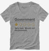 Government Very Bad Would Not Recommended Womens Vneck