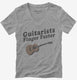 Guitarists Finger Faster  Womens V-Neck Tee