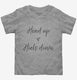 Head Up Heels Down Horse Riding  Toddler Tee