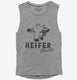 Heifer Please Funny Ranch Cow Farmer  Womens Muscle Tank