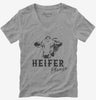 Heifer Please Funny Ranch Cow Farmer Womens Vneck