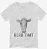 Herd That Cow Womens Vneck Shirt 666x695.jpg?v=1700375443