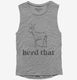 Herd That Funny Goat  Womens Muscle Tank