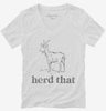 Herd That Funny Goat Womens Vneck Shirt 666x695.jpg?v=1700375490