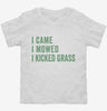 I Came I Mowed I Kicked Grass Toddler Shirt 666x695.jpg?v=1700400615