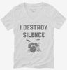 I Destroy Silence Funny Drummer Womens Vneck Shirt 666x695.jpg?v=1700375651