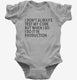 I Don't Always Test My Code Funny  Infant Bodysuit