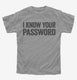 I Know Your Password  Youth Tee