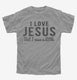 I Love Jesus But I Cuss A Little  Youth Tee