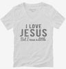 I Love Jesus But I Cuss A Little Womens Vneck Shirt 666x695.jpg?v=1700637547
