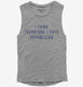 I Think Therefore I Vote Republican  Womens Muscle Tank