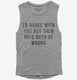 I'd Agree With You But Then We'd Both Be Wrong  Womens Muscle Tank