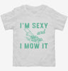 Im Sexy And I Mow It Lawn Mowing Toddler Shirt 666x695.jpg?v=1700327013