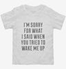Im Sorry For What I Said When You Tried To Wake Me Up Toddler Shirt 666x695.jpg?v=1700477397