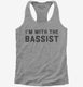 I'm With The Bassist  Womens Racerback Tank