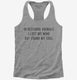 In Rescuing Animals I Lost My Mind But Found My Soul  Womens Racerback Tank
