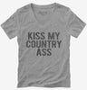 Kiss My Country Ass Womens Vneck