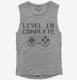 Level 18 Complete Funny Video Game Gamer 18th Birthday  Womens Muscle Tank