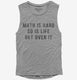 Math Is Hard So Is Life Get Over It  Womens Muscle Tank