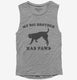 My Big Brother Has Paws Funny Baby Dog  Womens Muscle Tank