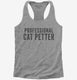 Professional Cat Petter  Womens Racerback Tank