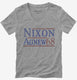 Richard Nixon Agnew 1968 Campaign  Womens V-Neck Tee