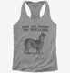 Save The Drama For Your Llama  Womens Racerback Tank