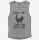 Sorry I Can't I Have Plans With My Cat  Womens Muscle Tank