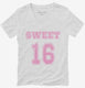 Sweet 16  Womens V-Neck Tee