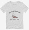 The Grass Is Calling And I Must Mow Funny Womens Vneck Shirt 666x695.jpg?v=1700366542