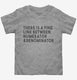 There is A Fine Line Between Numerator and Denominator Funny Math  Toddler Tee