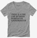 There is A Fine Line Between Numerator and Denominator Funny Math  Womens V-Neck Tee
