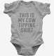 This Is My Cow Tipping  Infant Bodysuit