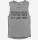Thrust Pigs Fly Funny Engineer Engineering  Womens Muscle Tank