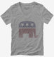 Vintage Republican Elephant Election  Womens V-Neck Tee