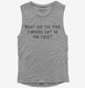 What Did The Five Fingers Say To The Face Slap  Womens Muscle Tank