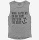 What Happens On the Boat Stays On the Boat  Womens Muscle Tank