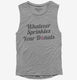 Whatever Sprinkles Your Donuts  Womens Muscle Tank