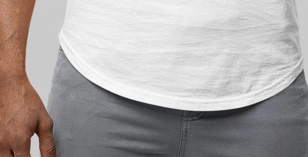 What is a curved hem t shirt?