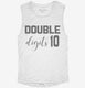 10 Year Old Birthday Double Digits white Womens Muscle Tank
