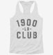 1900lb Club white Womens Racerback Tank