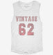 1962 Vintage Jersey white Womens Muscle Tank