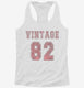 1982 Vintage Jersey white Womens Racerback Tank