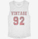 1992 Vintage Jersey white Womens Muscle Tank