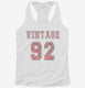1992 Vintage Jersey white Womens Racerback Tank