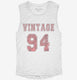 1994 Vintage Jersey white Womens Muscle Tank